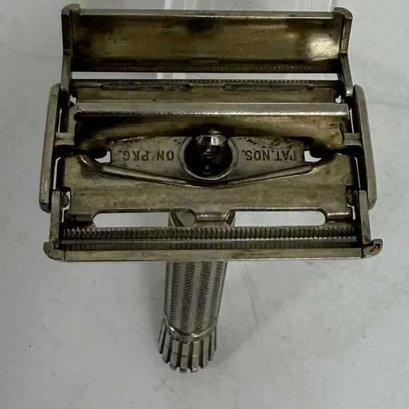 Gillette Super Speed Vintage Z-2 1954 Double Edge Safety Razor Chrome Smooth - Picture 3 of 9